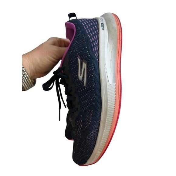 EUC Sketchers Womens shoes size 6.5 navy blue, comfortable work shoes nurses - Picture 3 of 7